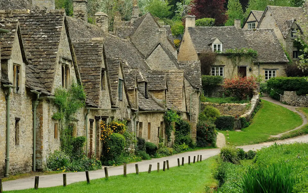 Die Steinhäuser der Arlington Row in Bibury