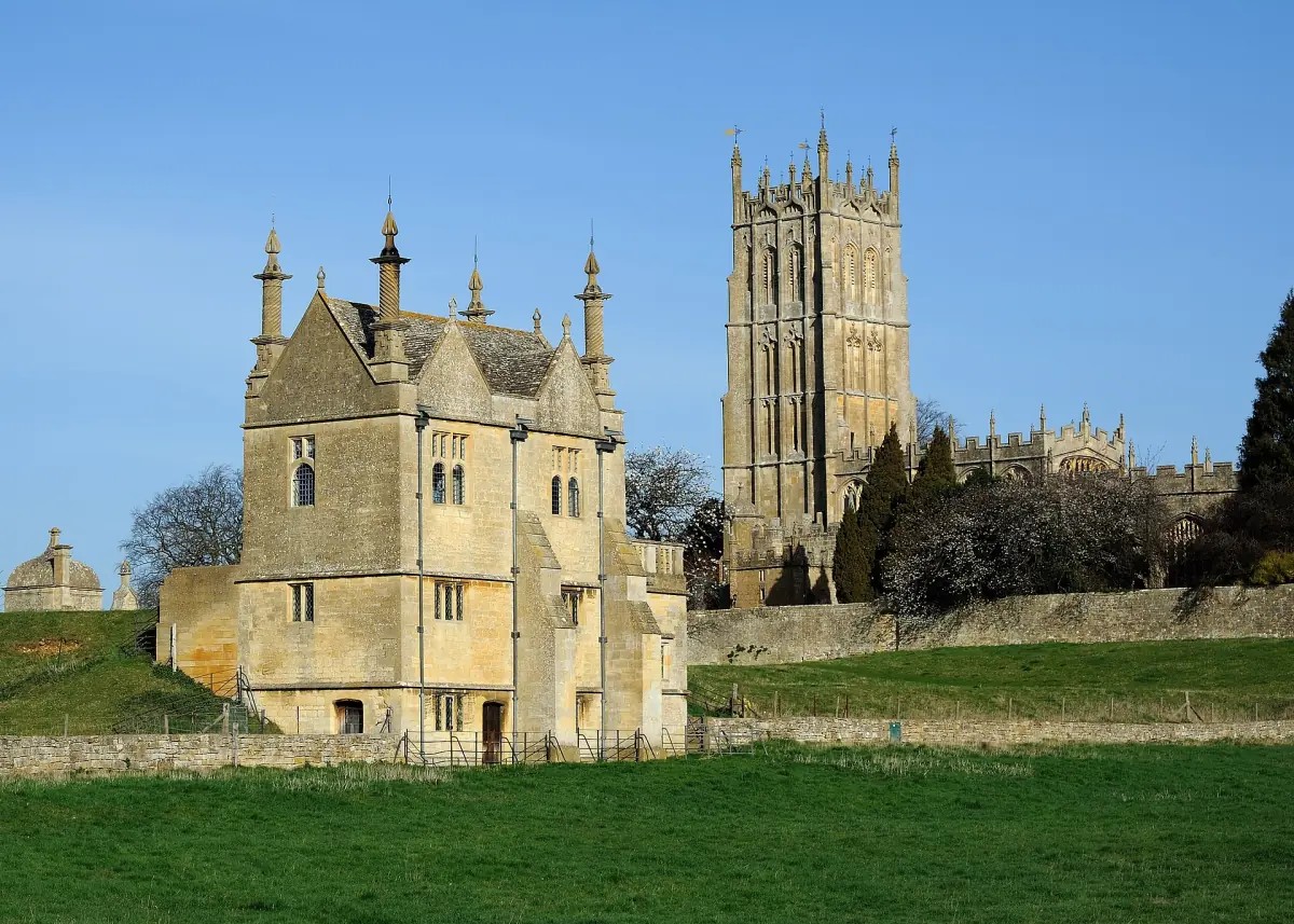 The East Banqueting House and St James' Church in Chipping Campden