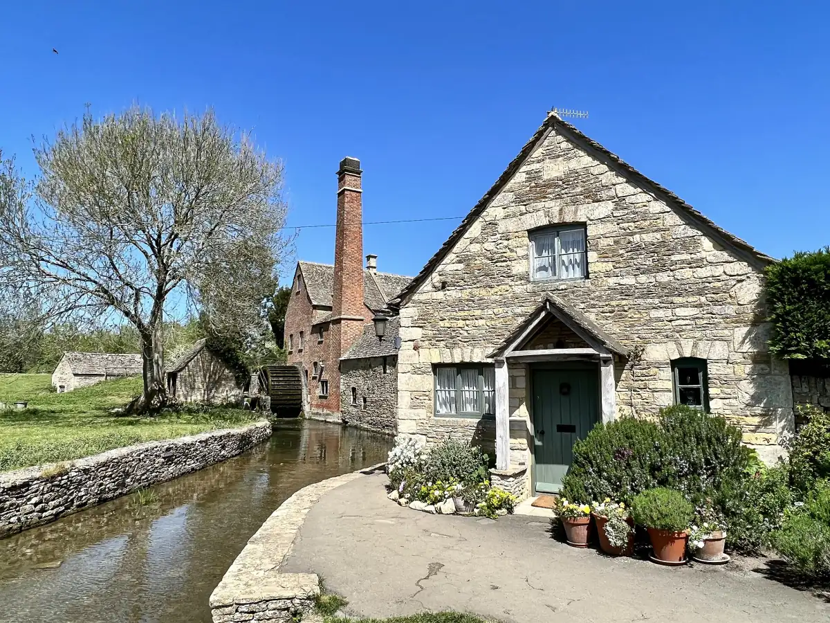 Mill Cottage and the mill in Lower Slaughter